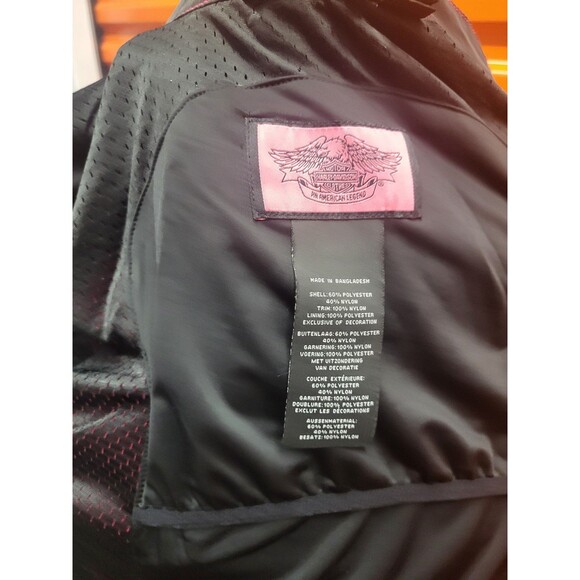 Harley-Davidson Women's Pink Label Mesh Jacket - size medium - Picture 7 of 8